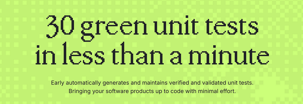 EarlyAI writes unit tests in one click