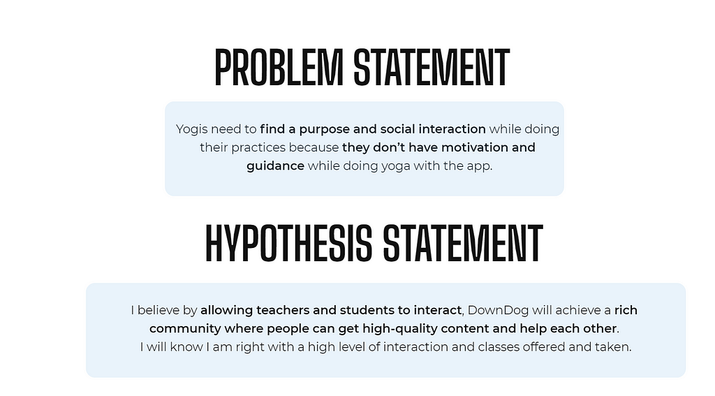 problem and hypothesis statement