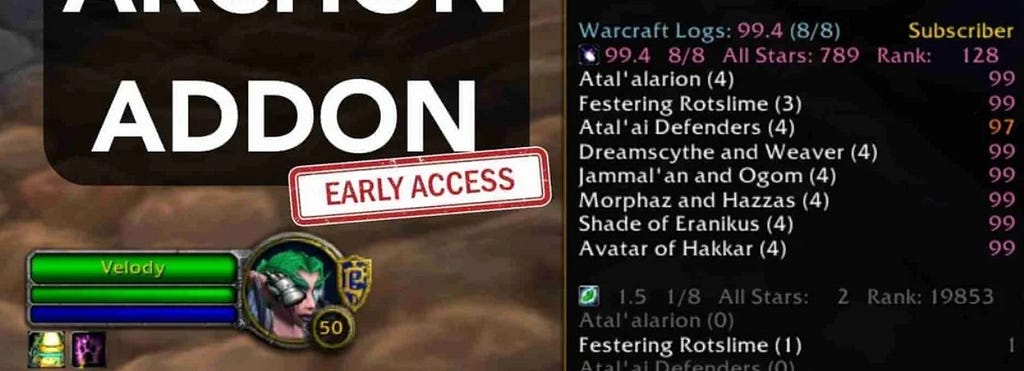 New Archon (Warcraft Logs) Tooltip Addon for Season of Discovery