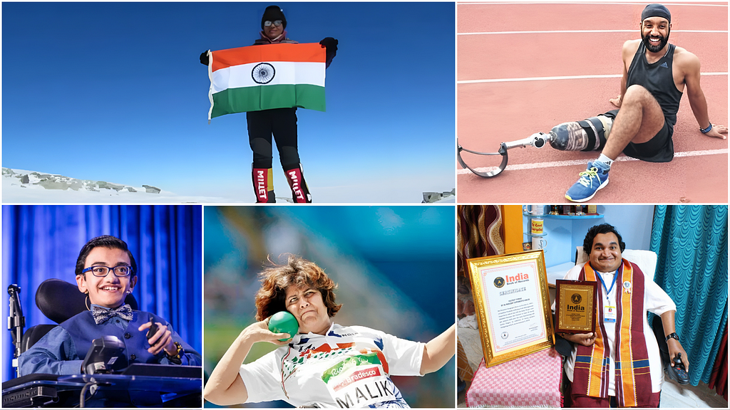 Collage Featuring Disabled Motivational Speakers in India