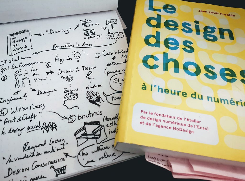 Mes notes lors de la conférence Adobe France où Jean-Louis présentait son livre et mon exemplaire personnel