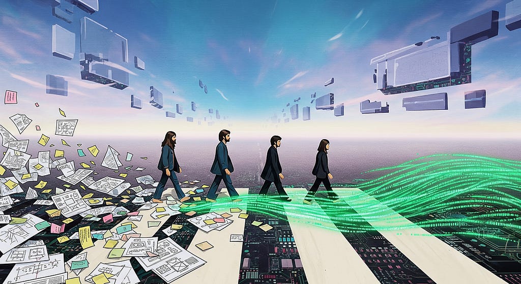 AI version of Abbey Road Cover