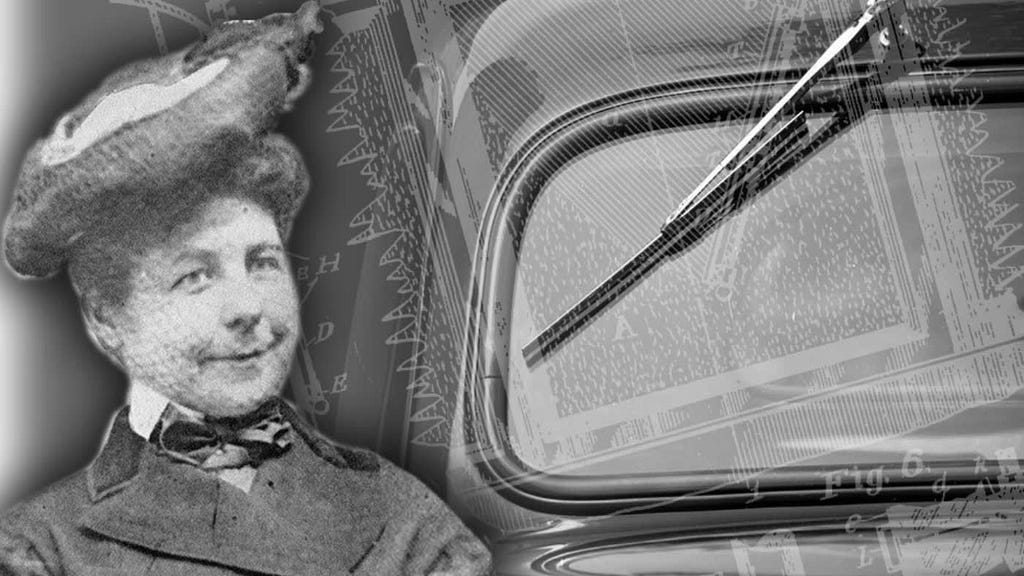Mary Anderson inventora do para-brisa automotivo.