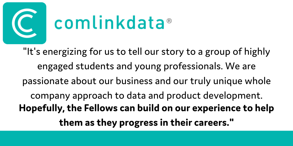 Statement from Comlinkdata: It’s energizing for us to tell our story to a group of highly engaged students… (continued)