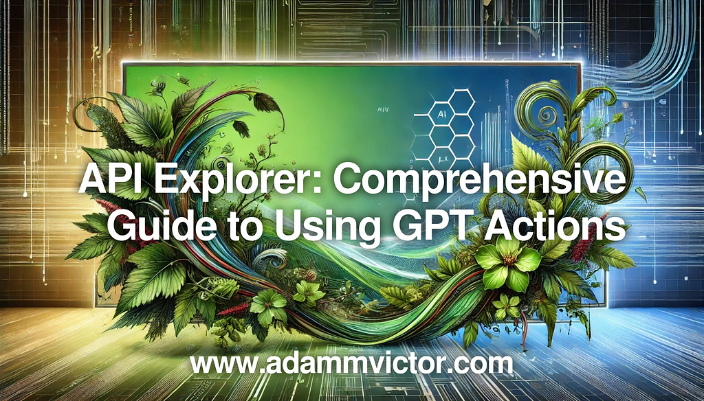 API Explorer: Comprehensive Guide to Using GPT Actions | Adam M. Victor