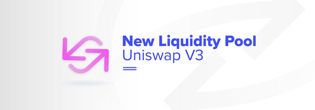 Users now have available a new ETH/RCN pool on Uniswap V3.