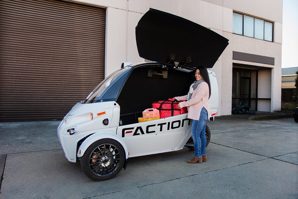 Faction D1 Cargo Driverless Delivery Vehicle