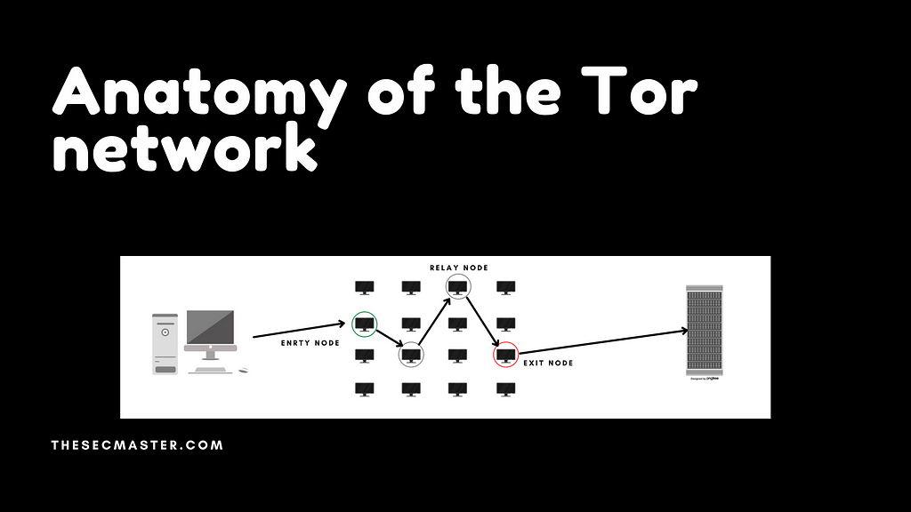 An image showing the Tor mesh encrnetwork