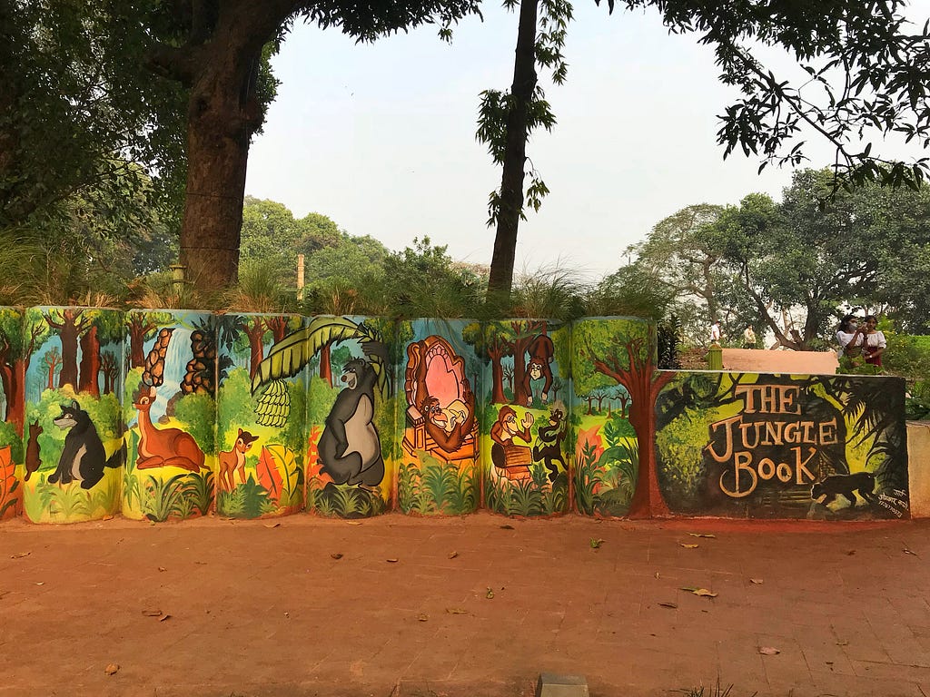 Mural at Kamala Nehru Park