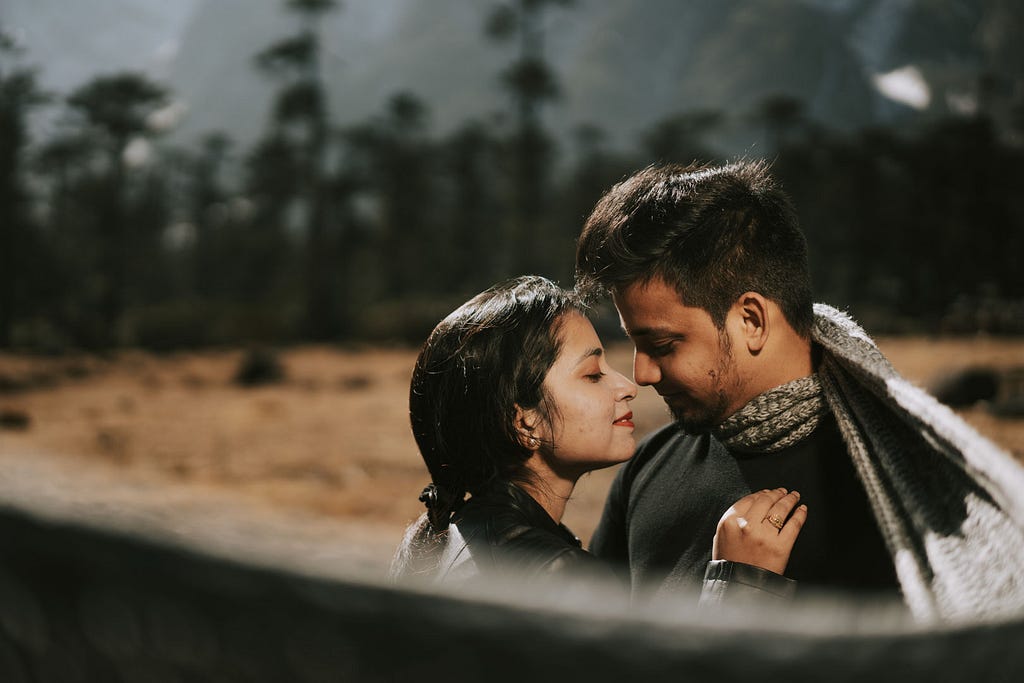 Candid post wedding photoshoot at Yumthang valley, at Lachung Sikkim