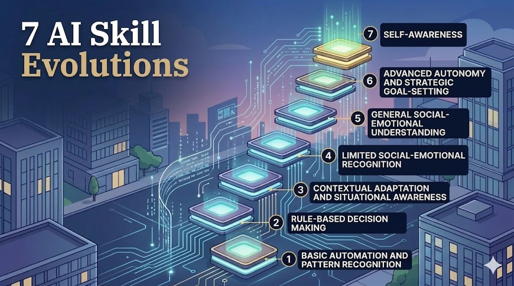 7 Levels of AI Evolution: How Artificial Intelligence is Redefining the Future of Work