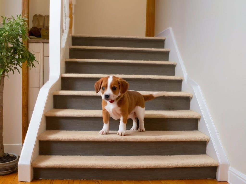 Teaching Dog to Navigate Stairs Safely