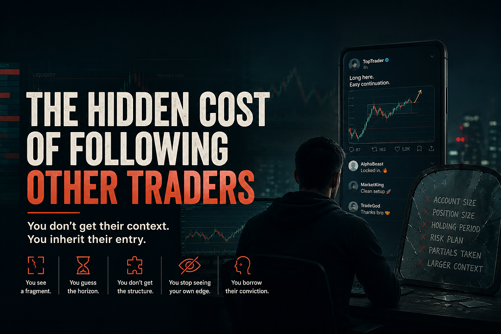 El Costo Oculto de Seguir a Otros Traders
