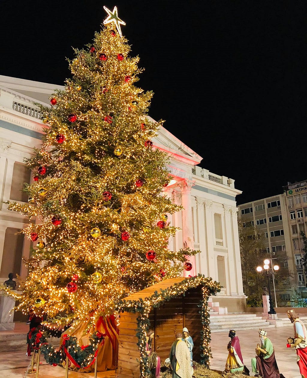 The Christmas Tree in the Municipal Theatre Of Piraeus