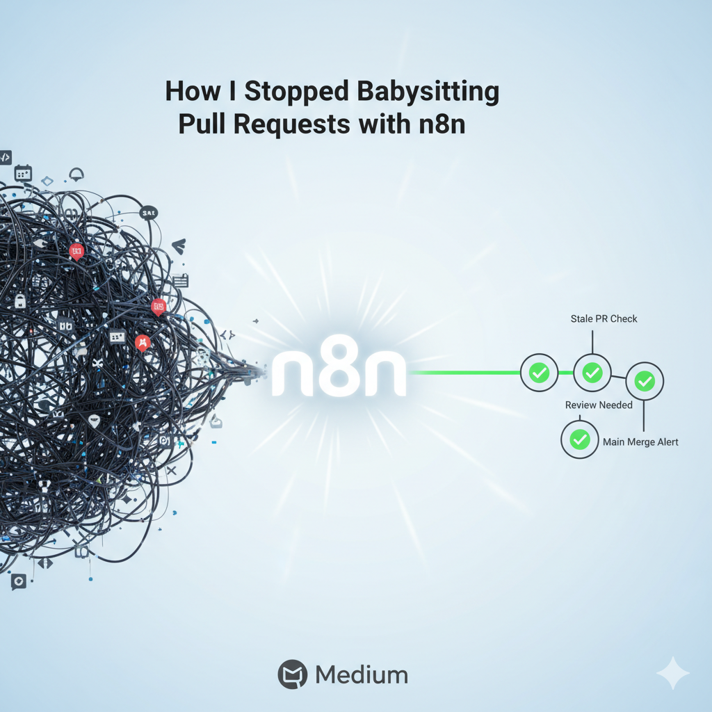How I Stopped Babysitting Pull Requests with n8n - Article by Deepan Kumar