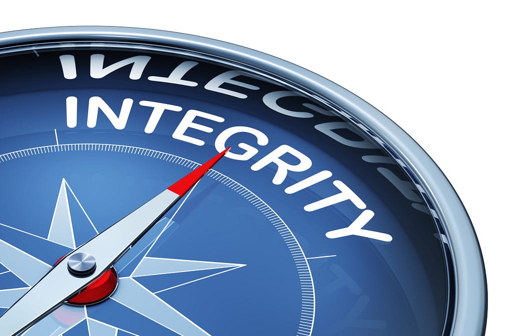 A (moral) compass pointing to integrity