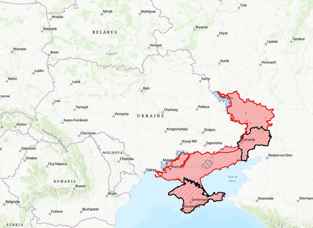 Today’s map of Ukraine. ISW