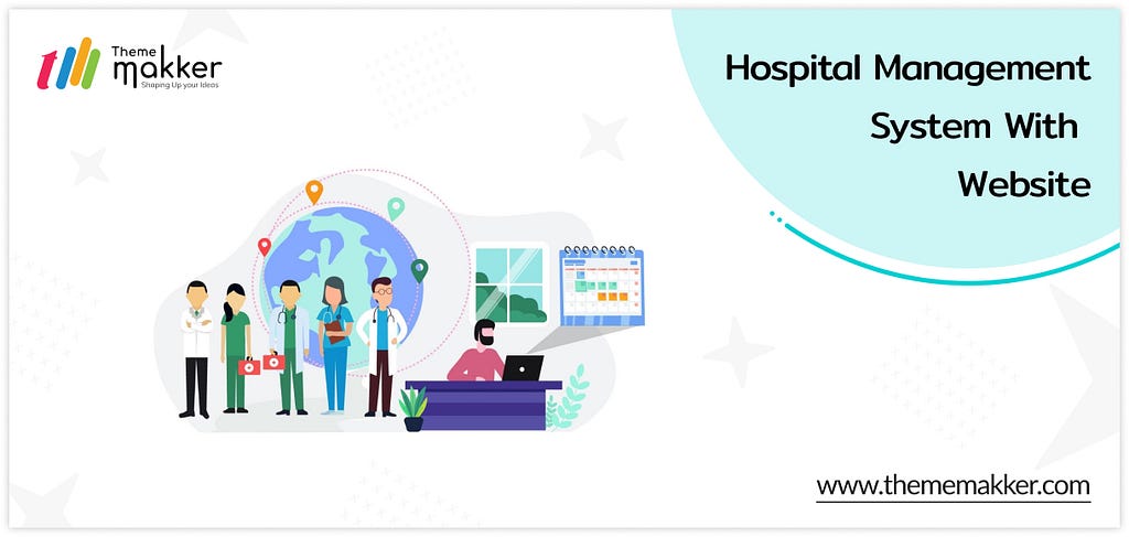 Hospital Management Software with the website by Thememakker