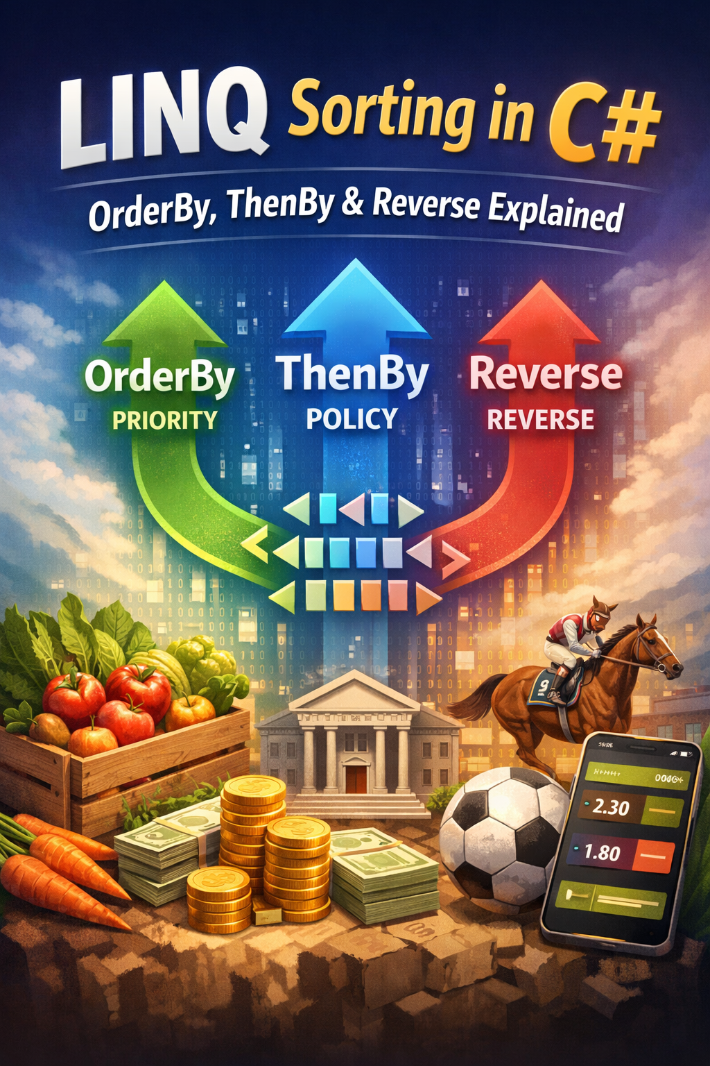 LINQ in C#: Understanding OrderBy(), ThenBy(), and Reverse()