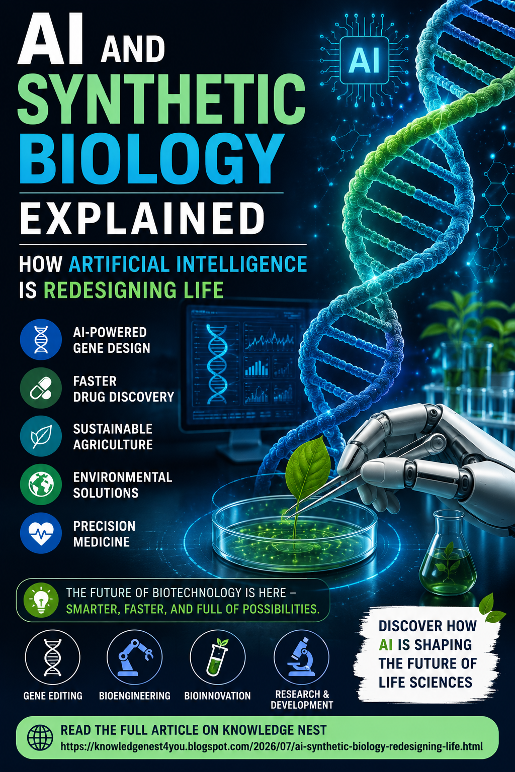 AI and Synthetic Biology: How Artificial Intelligence Is Redesigning Life
Artificial…