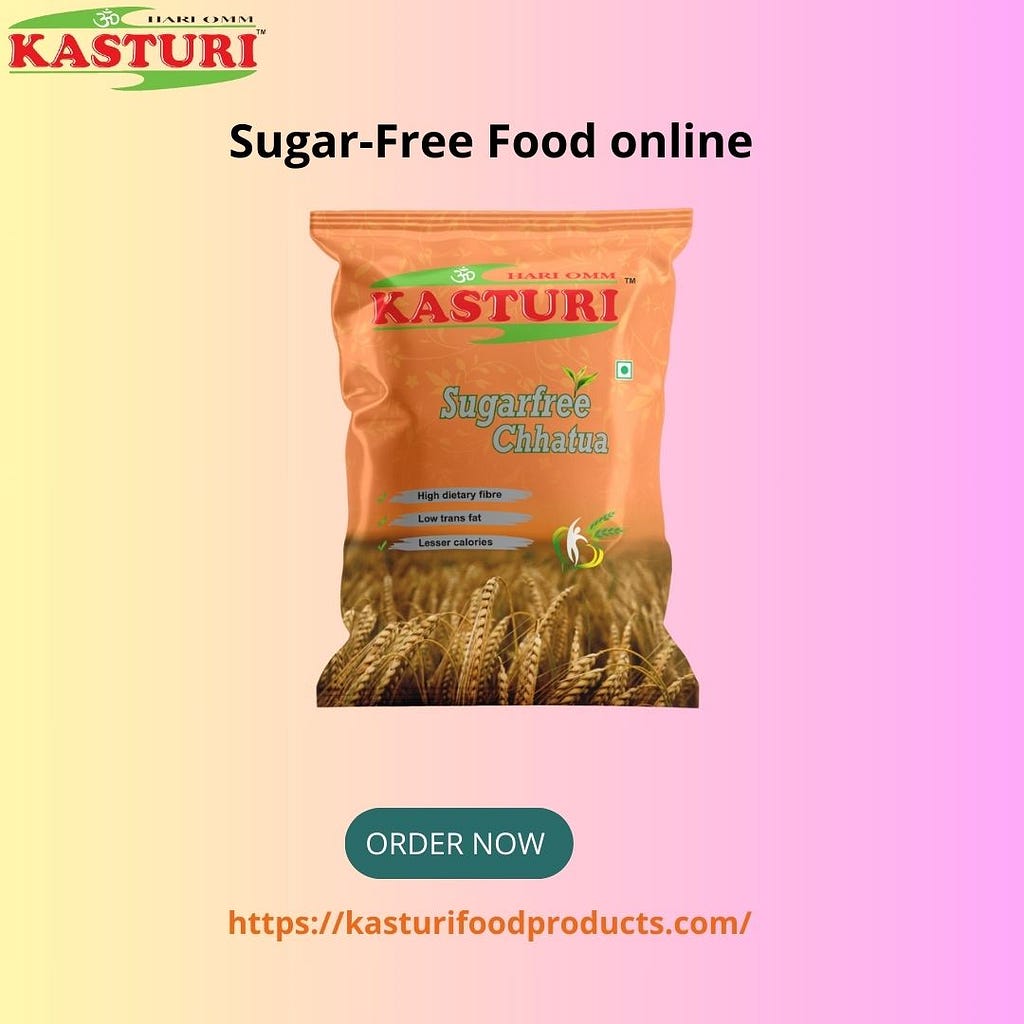 Designed image of sugar-free food