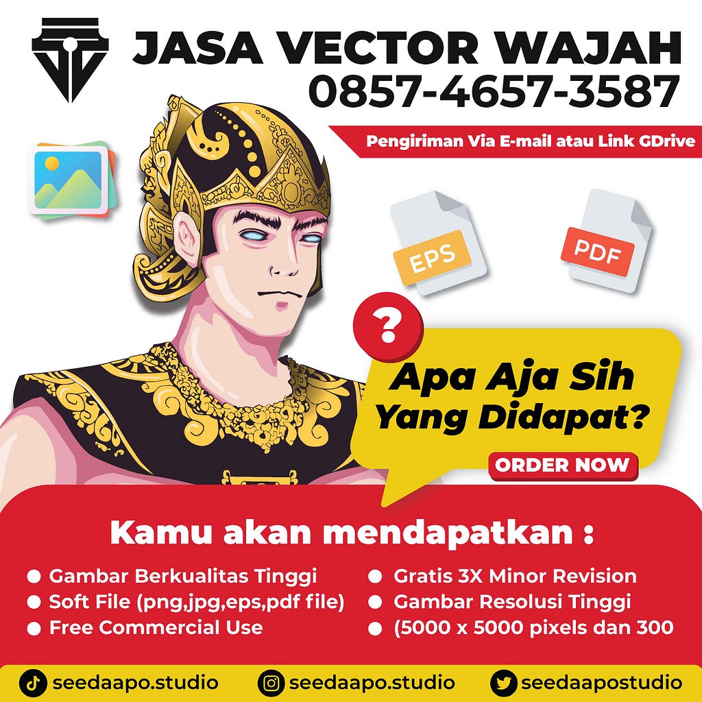 Rahasia Sukses Jasa Vector Art Portrait (Seedapo Studio): Tips Membuat Vector Portrait Profesional