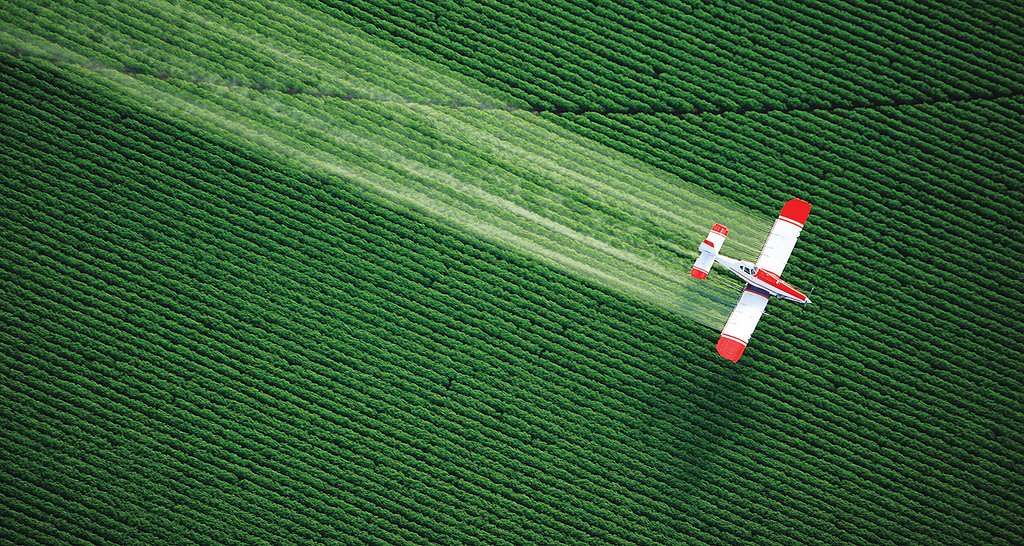 Photo of crop duster.