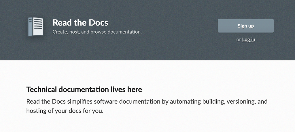 Read the Docs homepage explaining the what the project does.