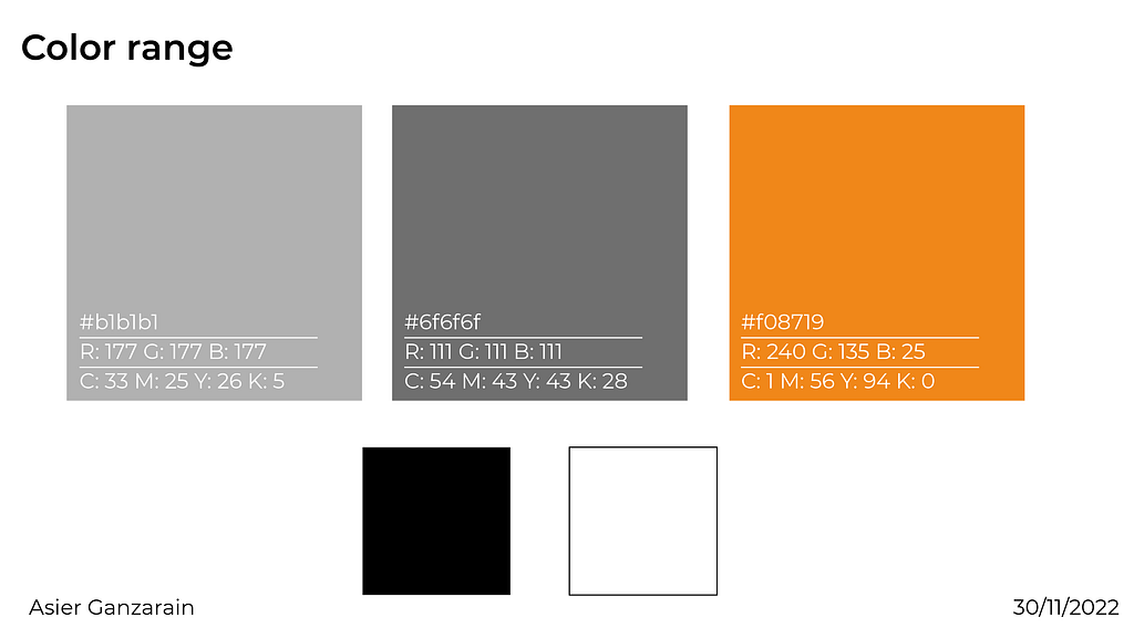 Style Guide: color range