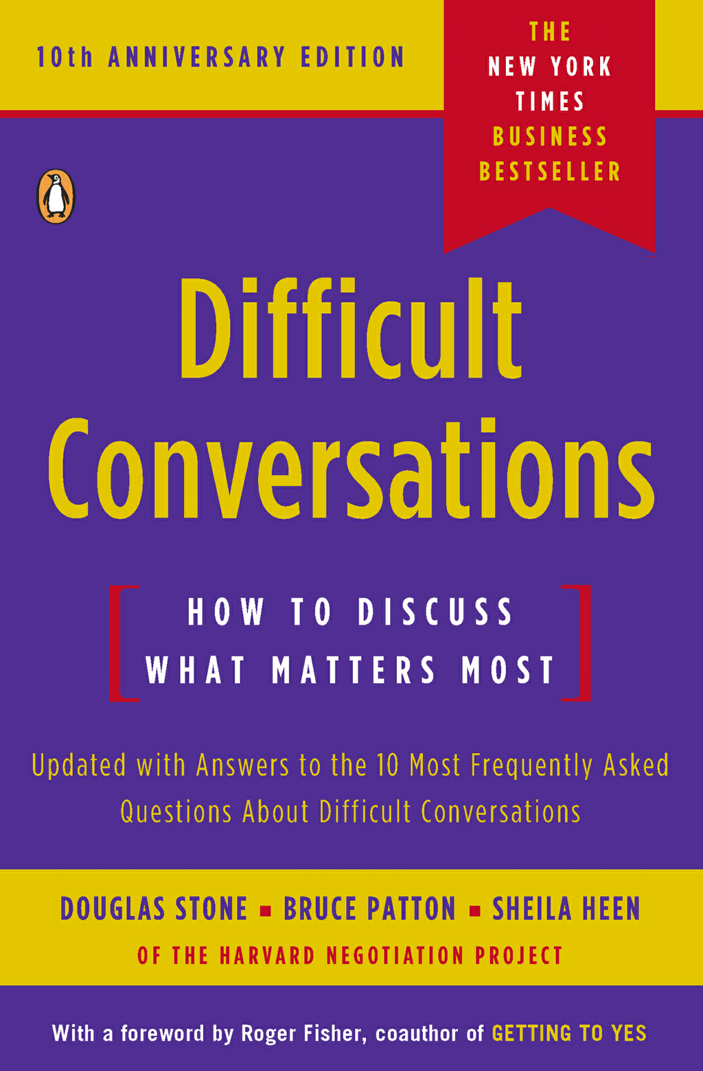 Book cover for Difficult Conversations by Douglas Stone, Bruce Patton, and Sheila Heen