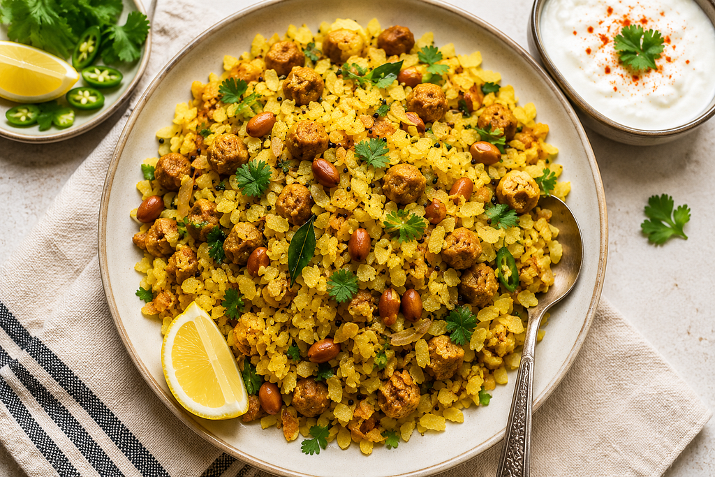 This One Tweak Turns Plain Poha Into a Complete Protein Breakfast