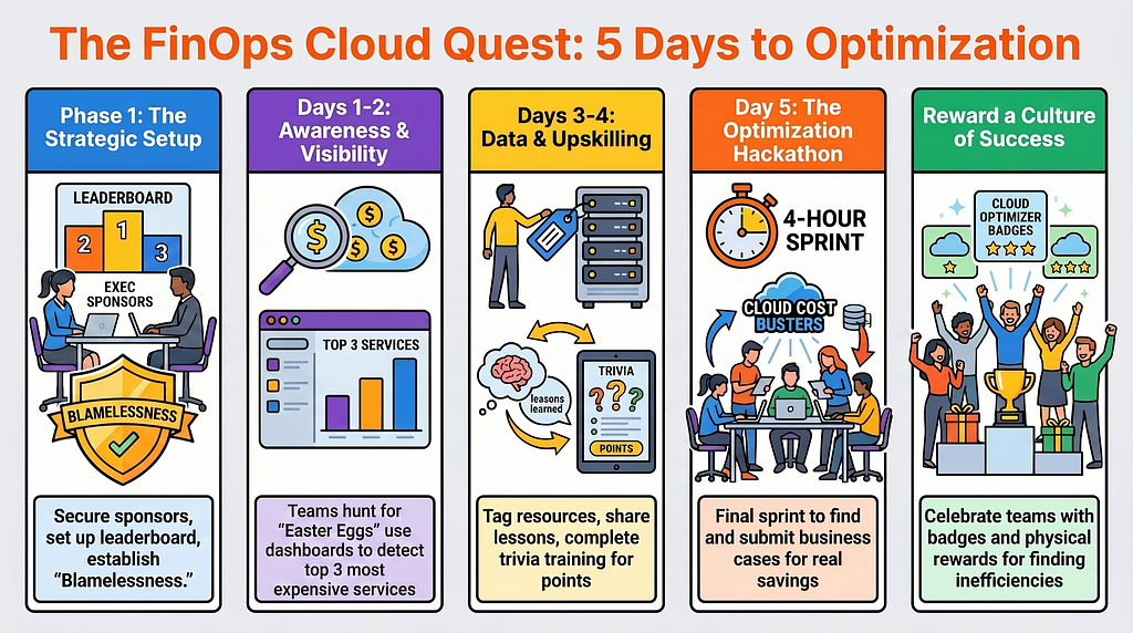 The FinOps Cloud Quest: A 5-Day Gamified FinOps Week