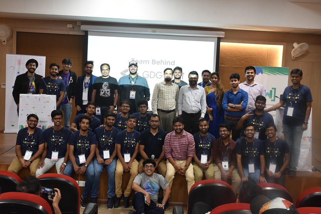 Speakers with DevFest Ranchi Team