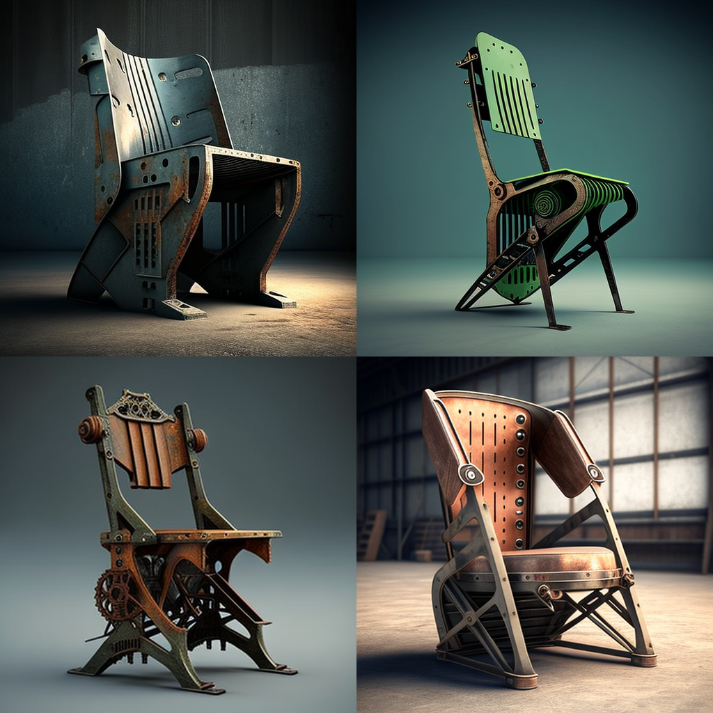 chairs, industrial design