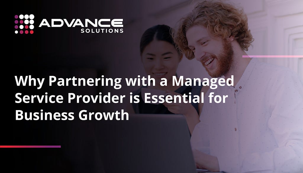 An image shows the thumbnail of the blog titled, why partnering with a managed service provider is essential for business growth.