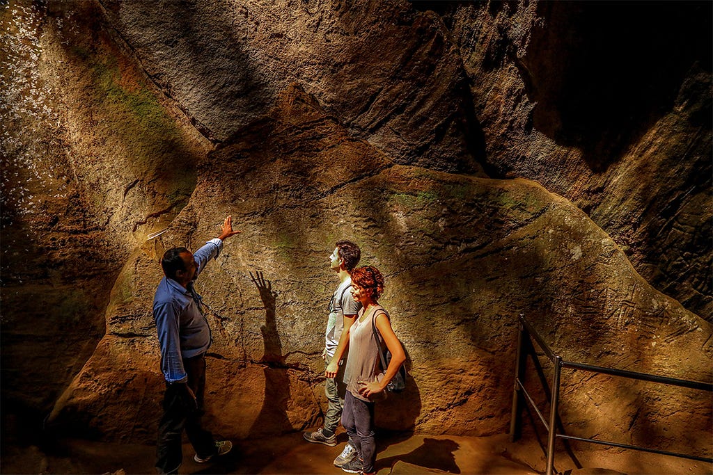 A picturesque view of Edakkal caves at Wayanad in the state of Kerala.