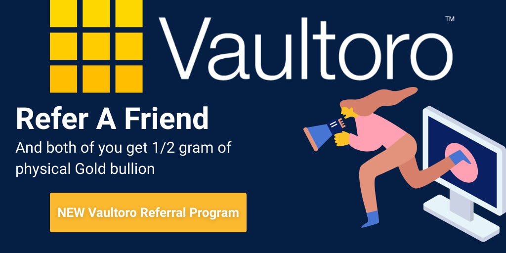 Vaultoro new affiliate program for referrals