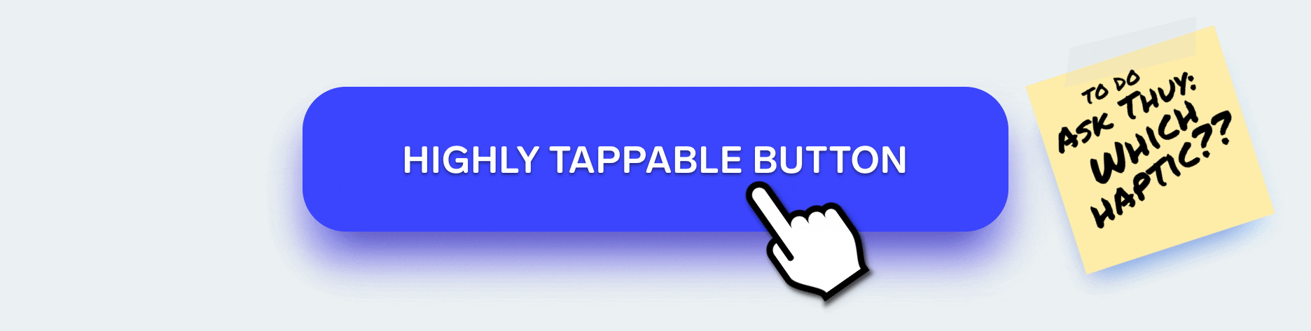 An animation of an animated button being pressed down