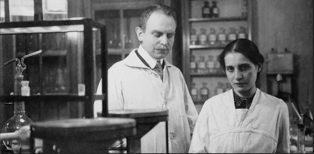 Otto Hanh e Lise Meitner.