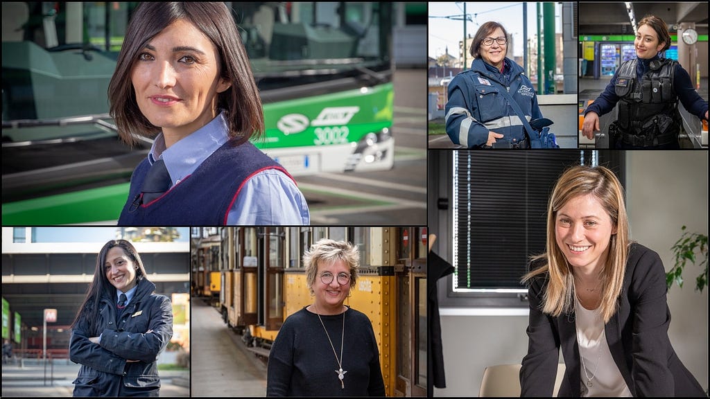 le donne professioniste del trasporto pubblico milanese Atm Milano