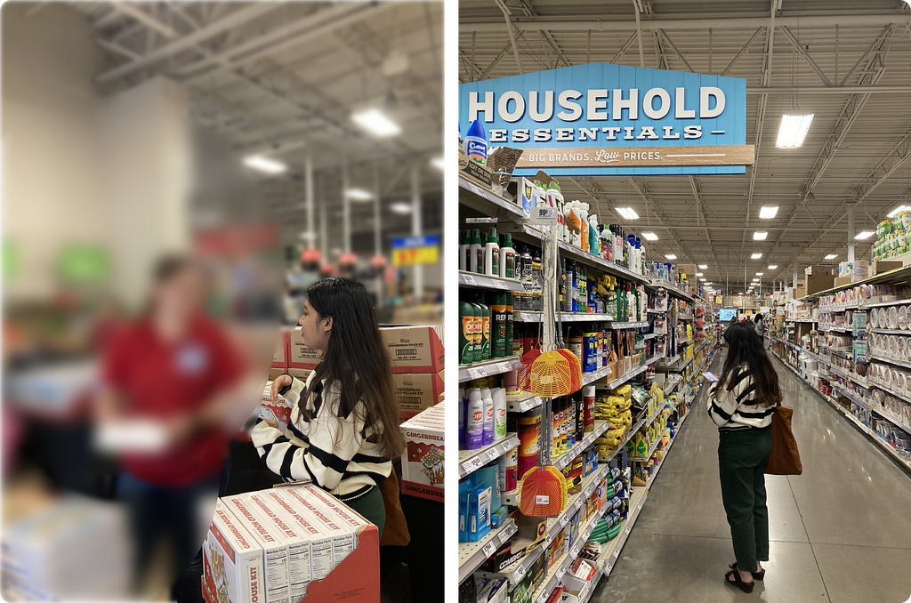 Team member interviewing workers in HEB