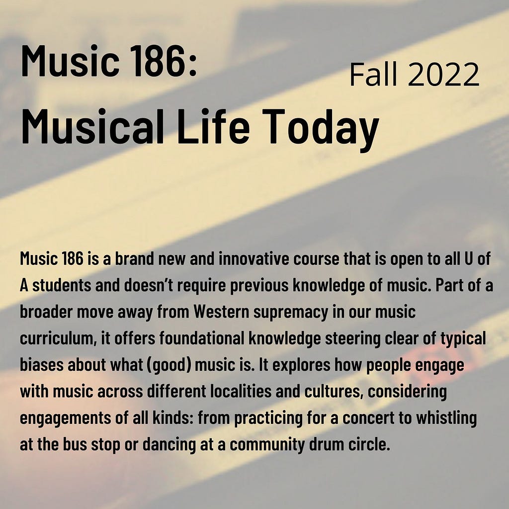 MUSIC 186 — Fall 2022 Term