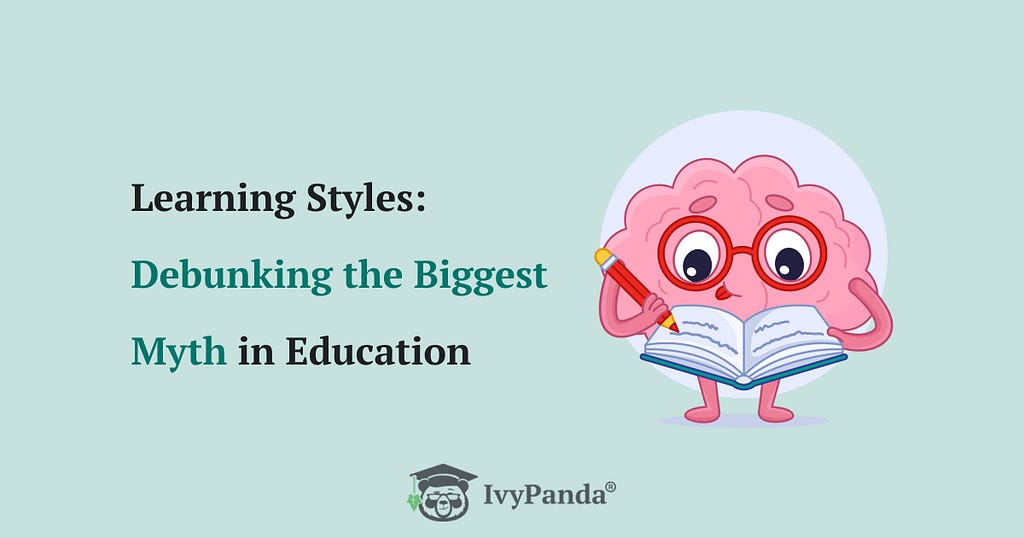 The picture shows the title of the article about learning styles.