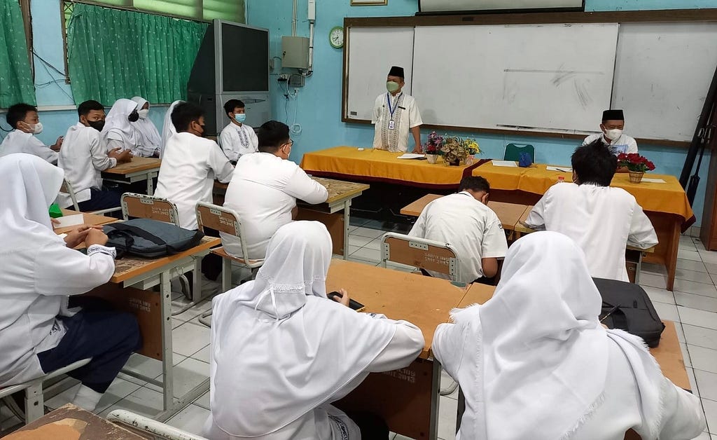 Sosialisasi Rapor Pendidikan kepada siswa peserta ANBK SMPN 109 Jakarta.