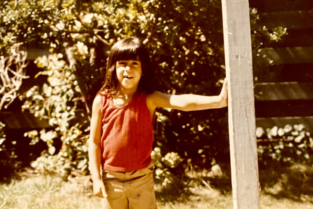 Author as Flower Child, circa 1971
