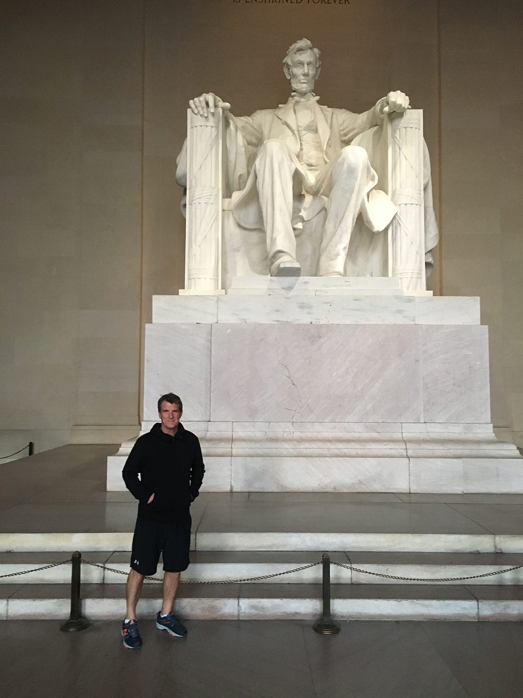 This picture is myself (author) standing in front of Abraham Lincoln’s statue at the Lincoln Memorial in Washington D.C.
