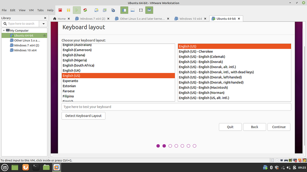 Select Keyboard Layout