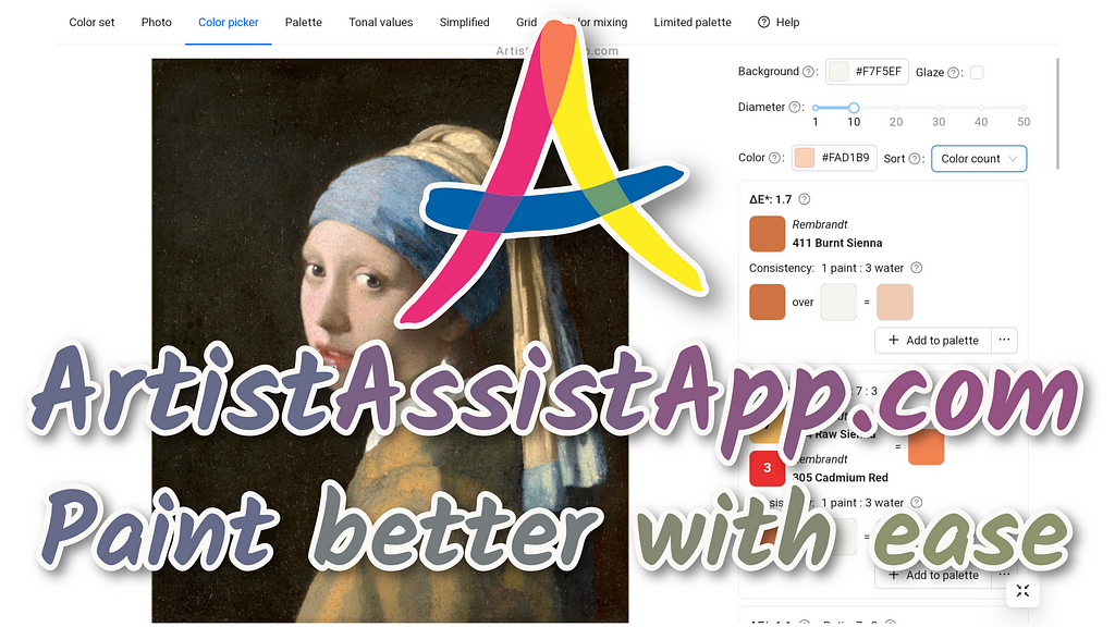 ArtistAssistApp.com — paint better with ease
