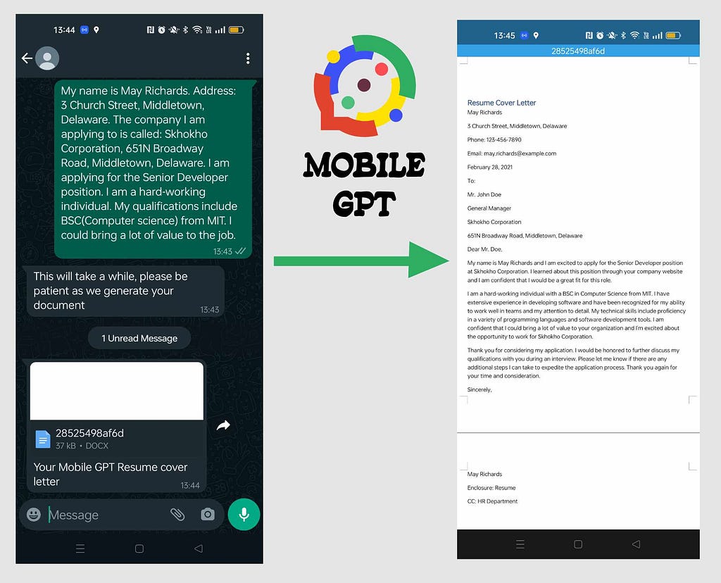 Generate AI Powered Documents with ChatGPT on WhatsApp