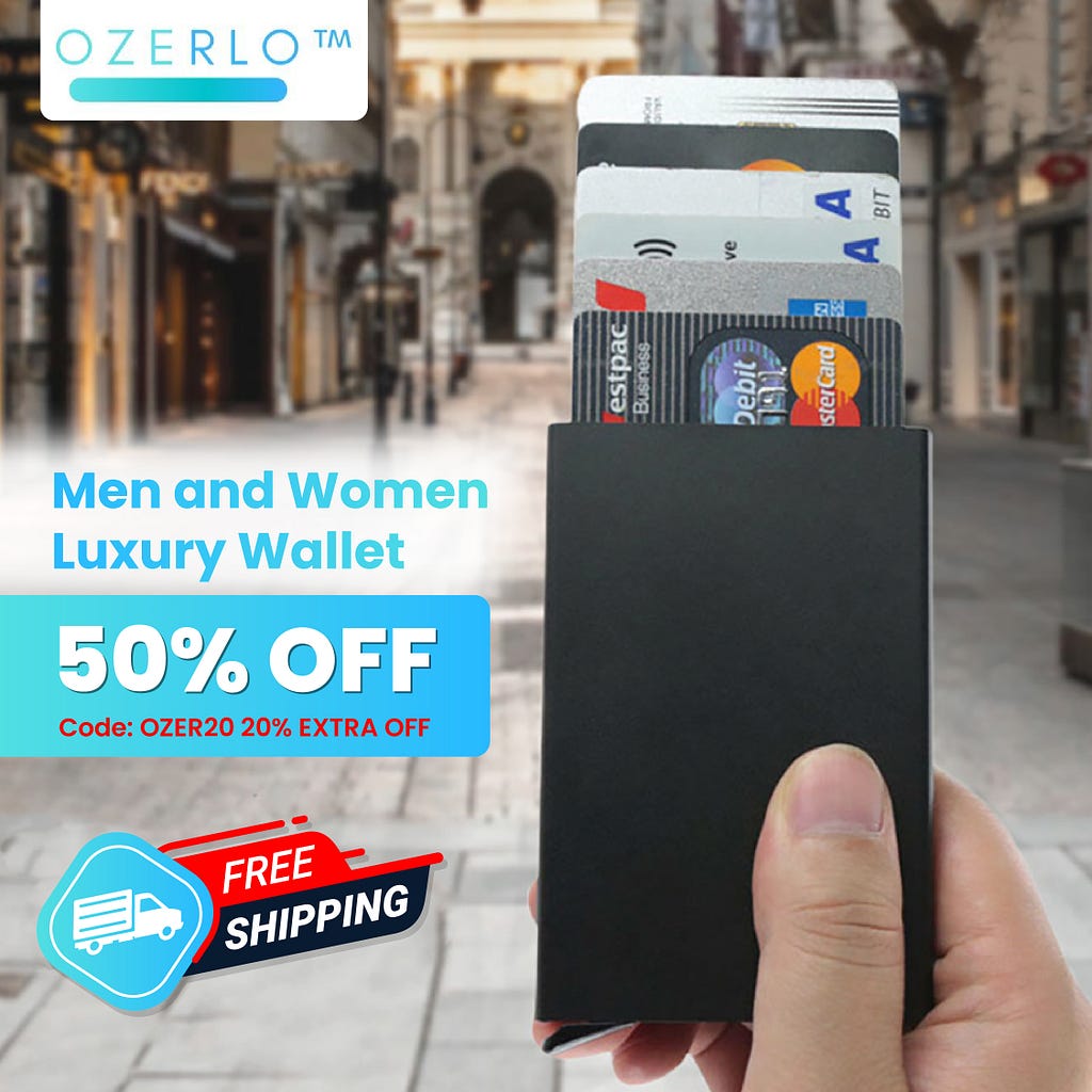 😎 Imagine having a safe and minimalistic wallet all in one. Now you can go anywhere with style & RFID credit card security😎